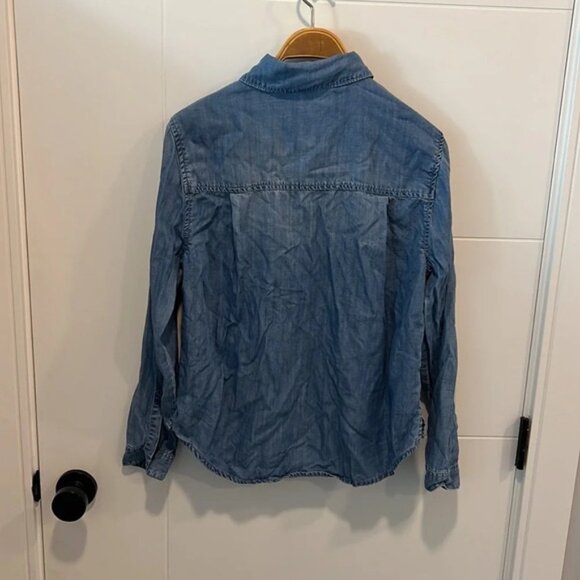 Guess vintage button up denim shirt  size XS - Picture 8 of 9